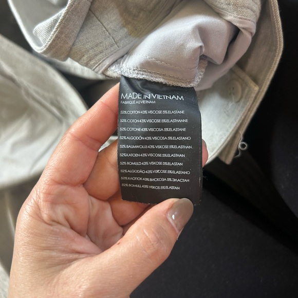 Club Monaco Grey Wide Leg Pants Size 12 High Waist Trousers Gray - Picture 9 of 9